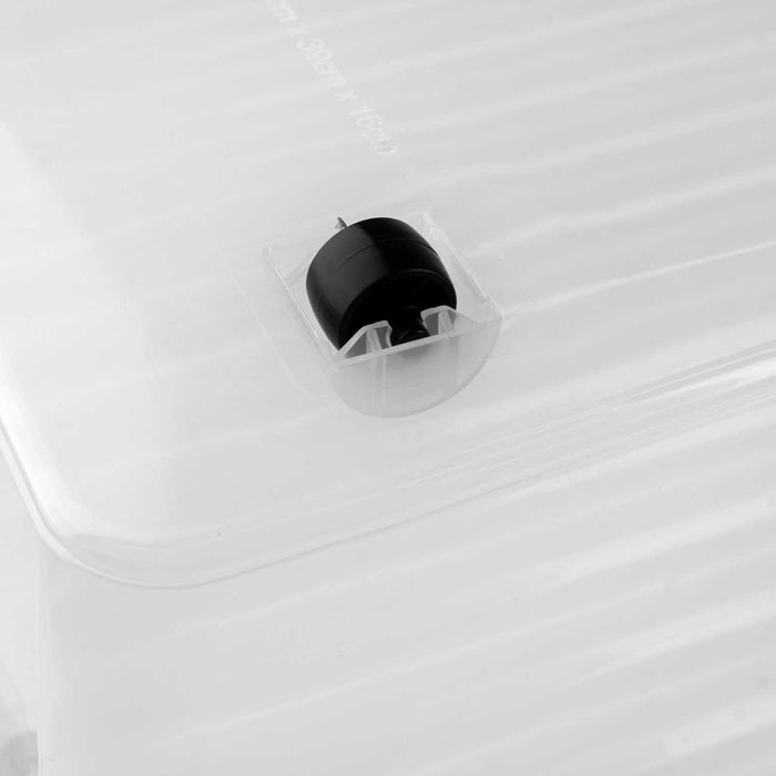 Pojemnik plastikowy 25L organizer z pokrywką na kółkach do organizacji