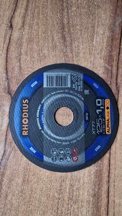 Tarcza rhodius 1.0 x 125