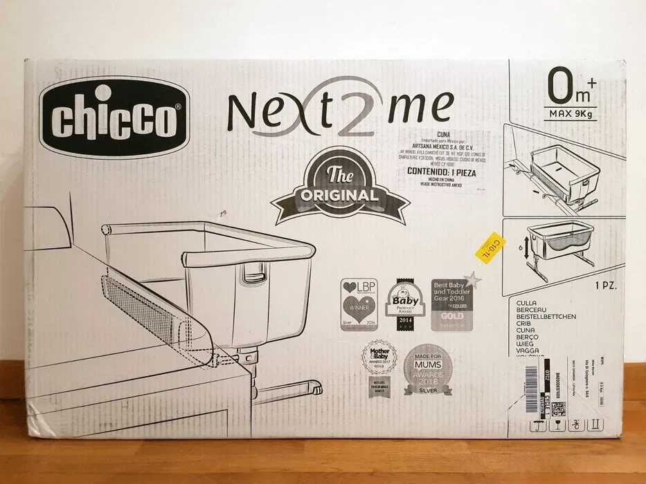 Chicco next2me łóżeczko dostawne dostawka dostawcze beżowe