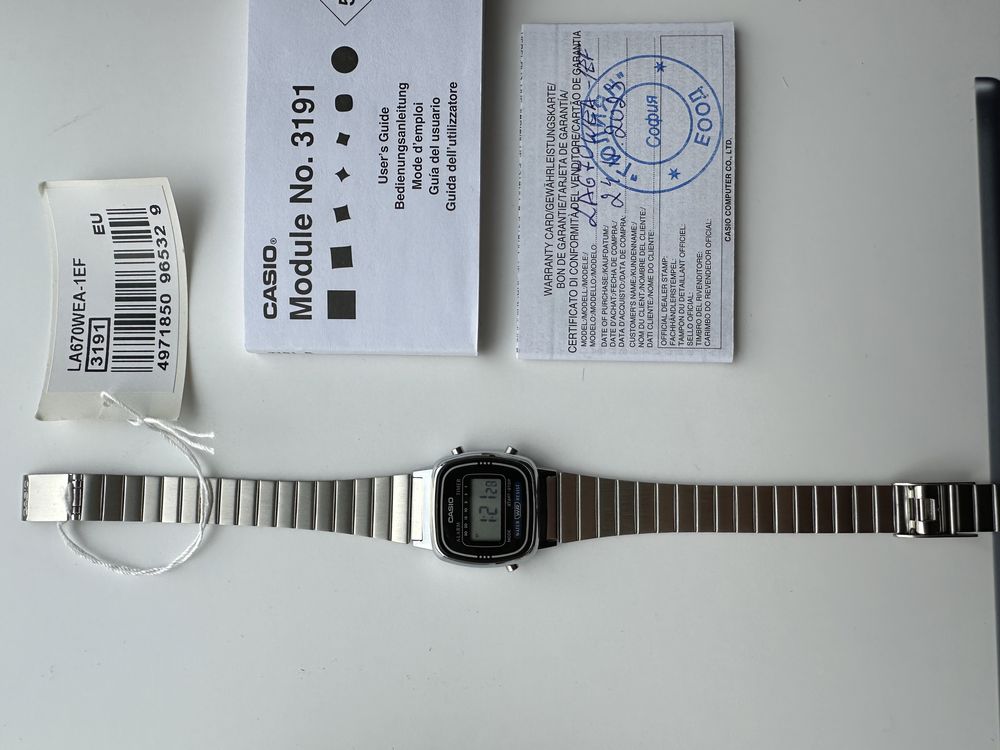 Годинник Casio 670 Vintage, Оригінальний годинник, гарантія!