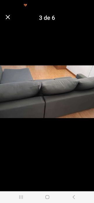 Sofa cinza chase long