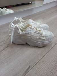 Kremowe sneakersy 36 nowe białe buty sportowe