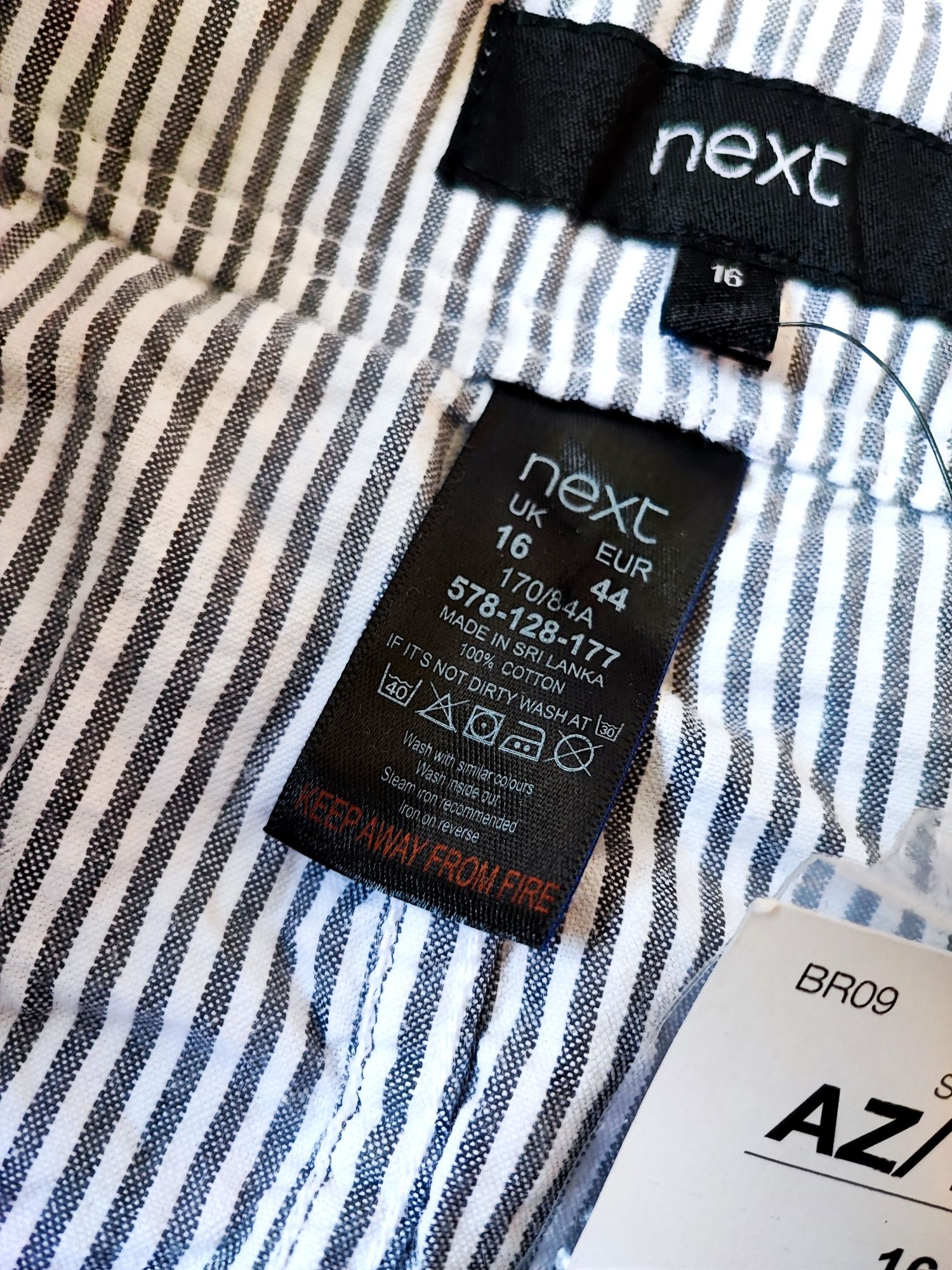 Nowa spódnica Next XXL 44 bawełna lato plus size w paski