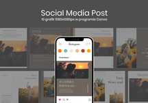 Szablon 10 postów na social media memories - Canva