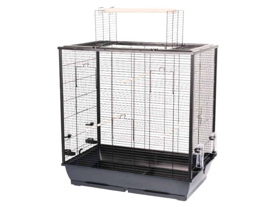 Wysoka DUŻA KLATKA Dla Ptaków Papug Kanarków + Akcesoria - WYPRZEDAŻ
