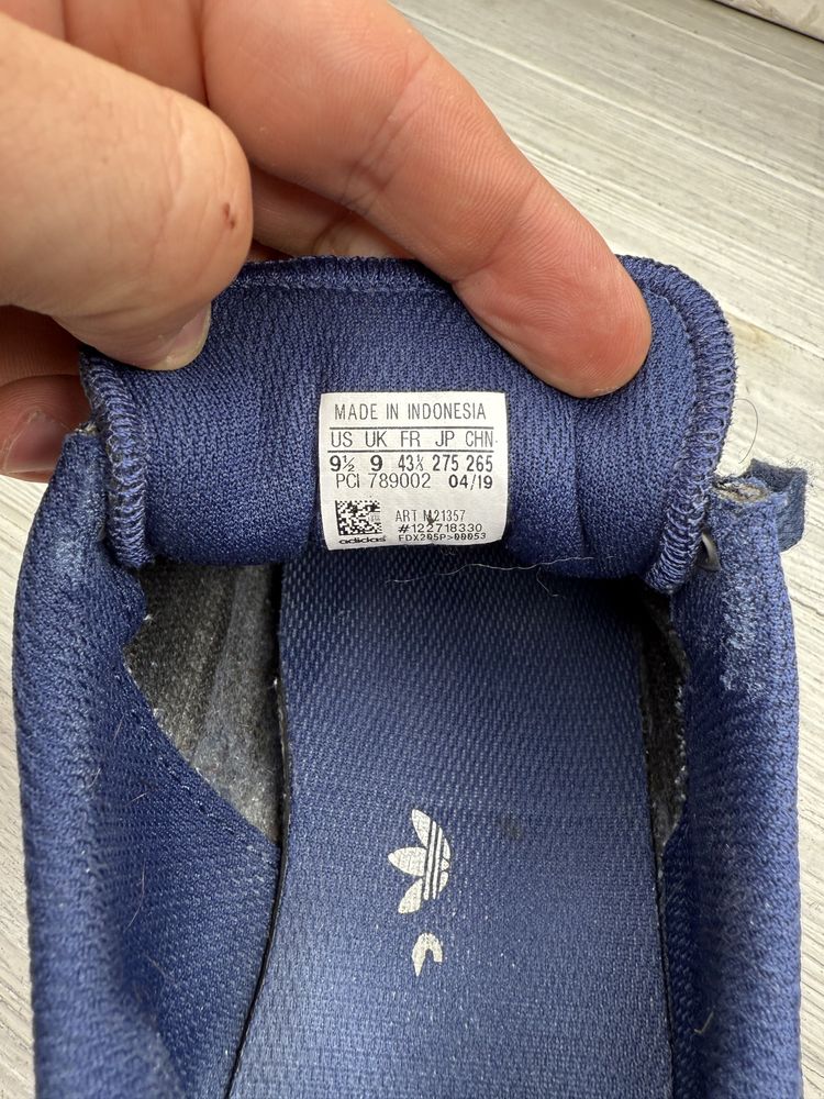Синие мужские кроссовки adidas l.a. trainer 43 размер
