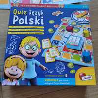 Gra planszowa edukacyjna Quiz Język polski Lisciani