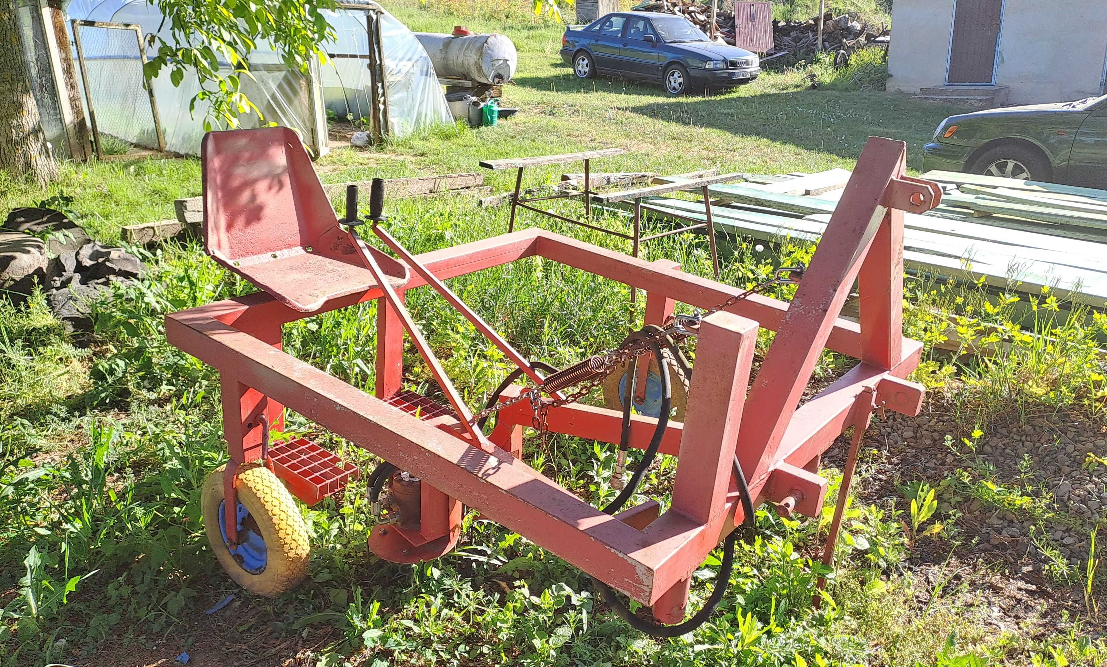 Pielnik ciągnikowy hydrauliczny do truskawek itp - opielacz