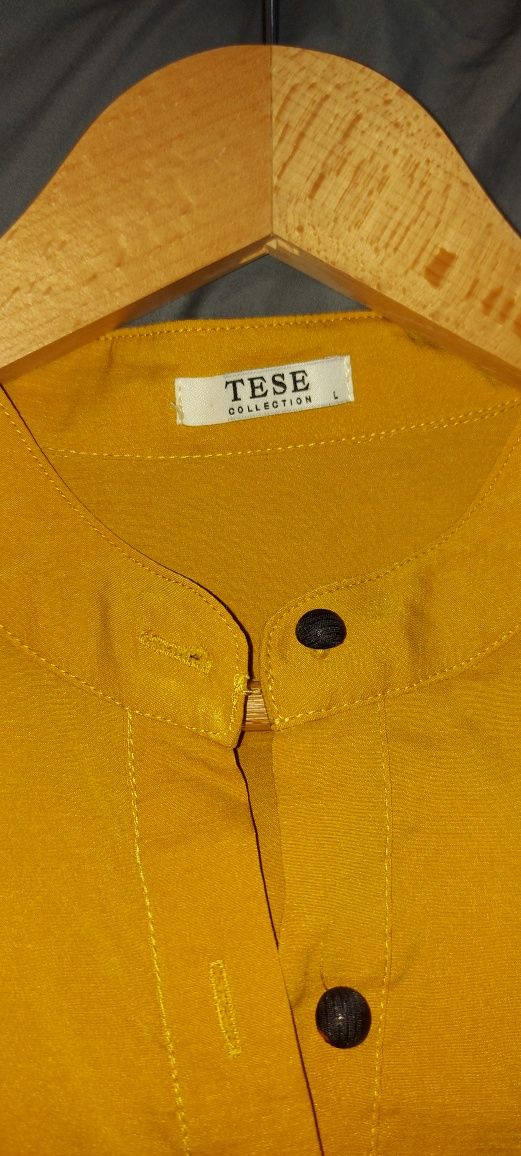 Vestido amarelo Tese - Tamanho L - Como novo