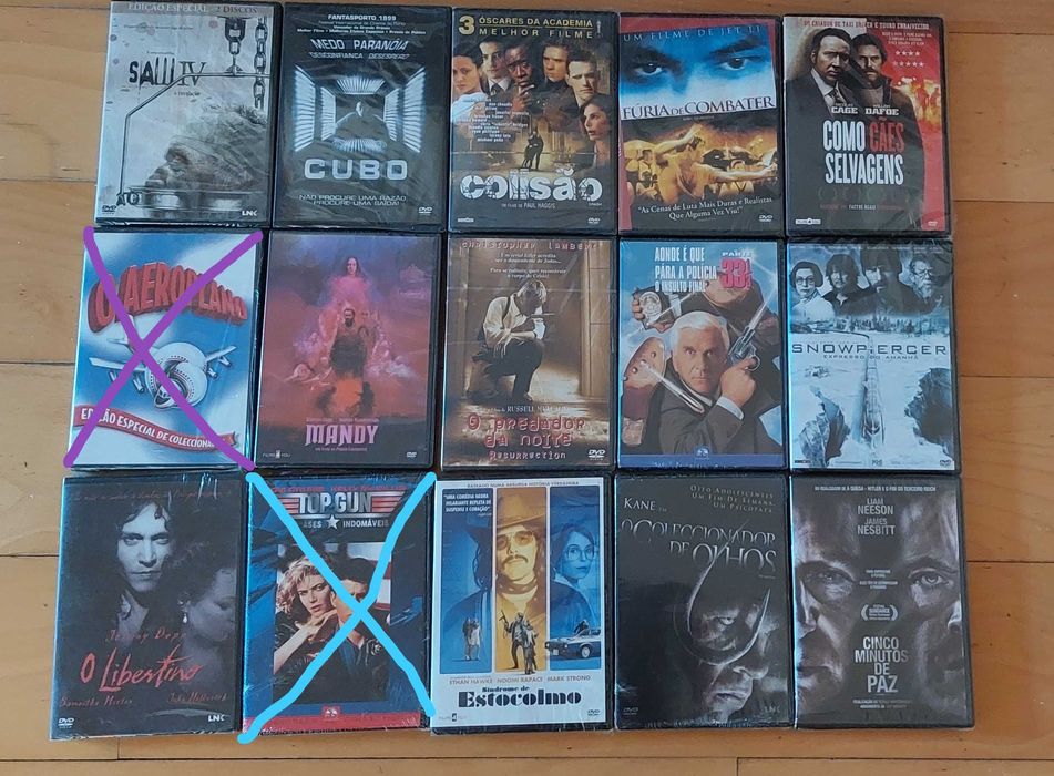 Venda de Filmes - Novos e Selados