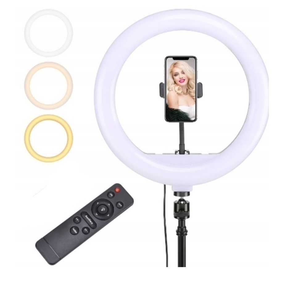 LAMPA PIERŚCIENIOWA LED ring ze statywem 220CM ring SELFIE 80W