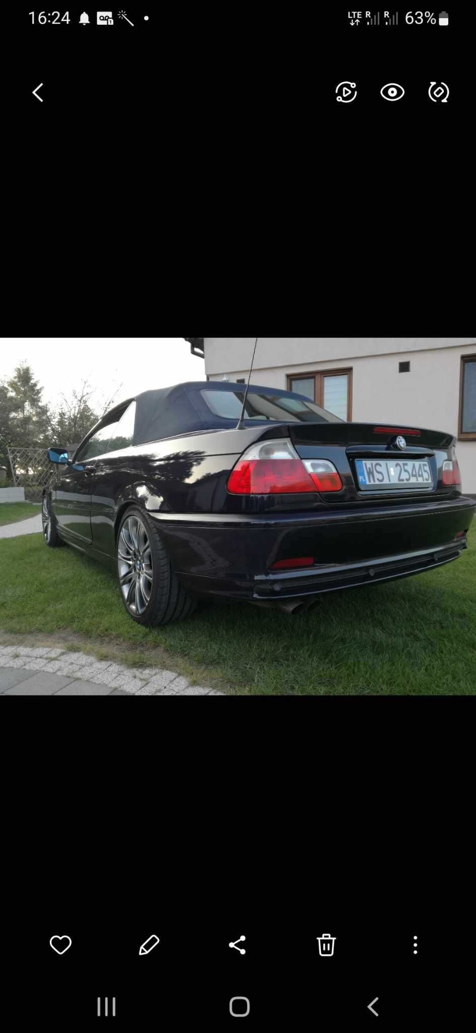 BMW e46 cabrio, 2,5  benzyna, odrestaurowana, stan super