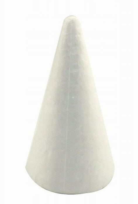 Stożek styropianowy 26 cm. kufer-pasmanteria.pl