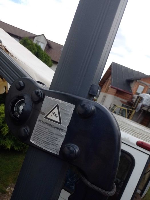 parasol ogrodowy składany duży 3m na 3m używany z niemiec solidny