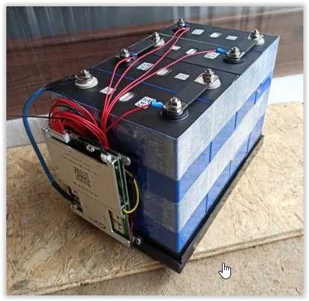 Magazyn Energii 12V 4x360Ah ogniwa LiFePo4 BMS 200/2A Akumulator