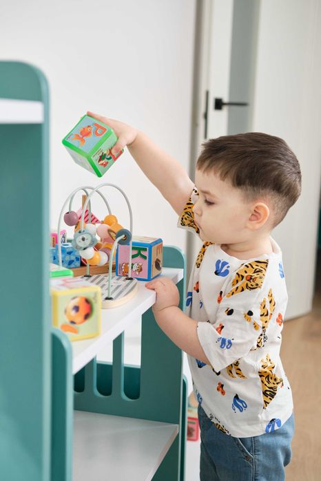 Маленька полиця/стелаж Монтессорі/шкаф/ Аква