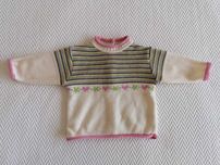Camisola de malha para menina 6 meses - Made in Portugal