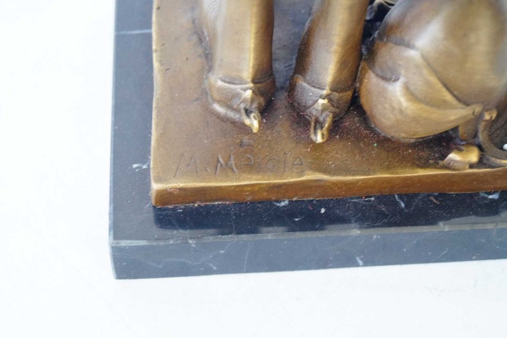 Rzeźba Joanna d'Arc Dziewica Orleańska Figura Rzeźba z Brązu