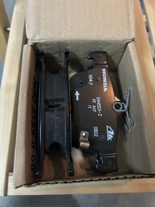 Pastilhas Travão Traseiras Originais - Novas - Honda Civic Type R