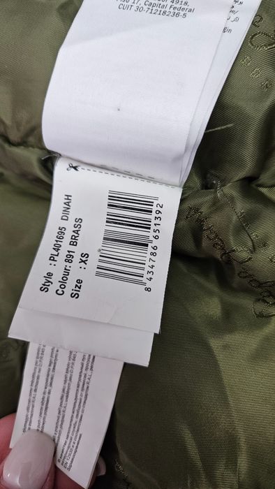 Płaszcz Męski Puchowy Pierre Cardin Zielony Rozmiar Xs