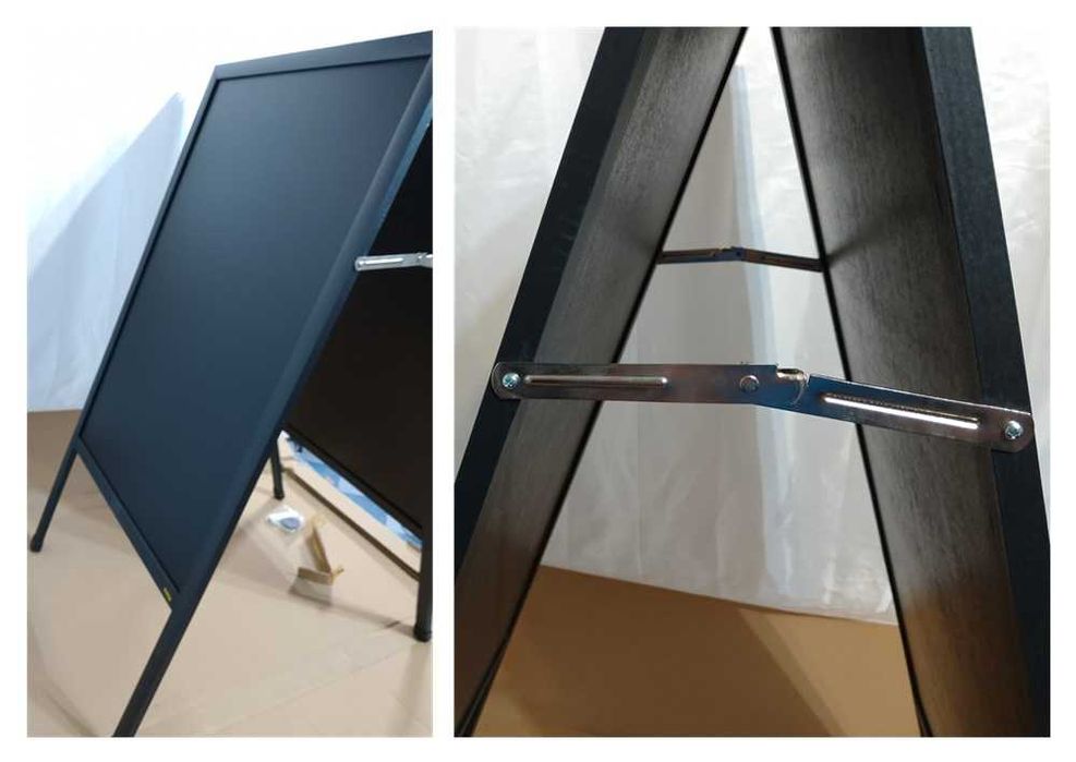 Bi-office ardósia de giz dupla com moldura (122)