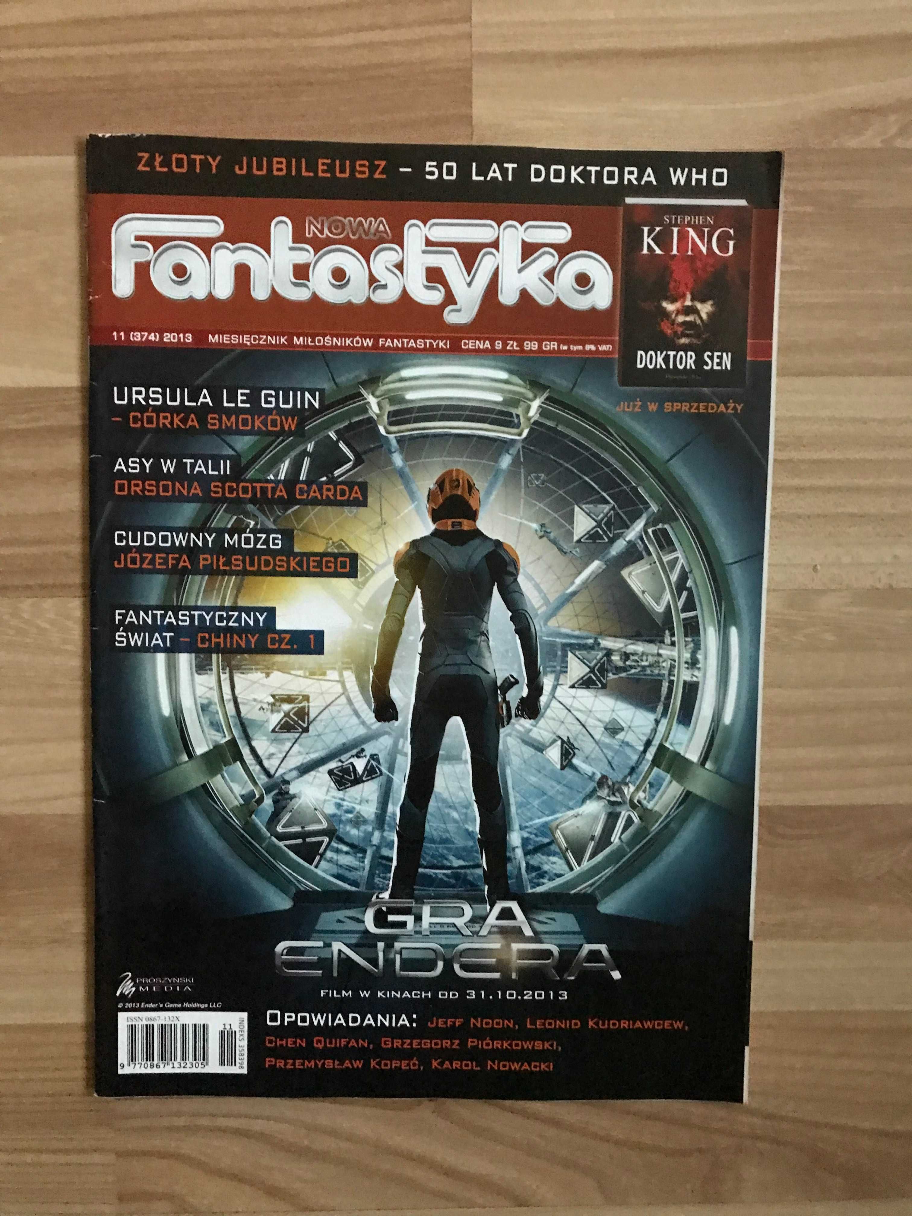 Nowa Fantastyka 11 (374) 2013 Doktor Who Ursula le Guin Gra Endera