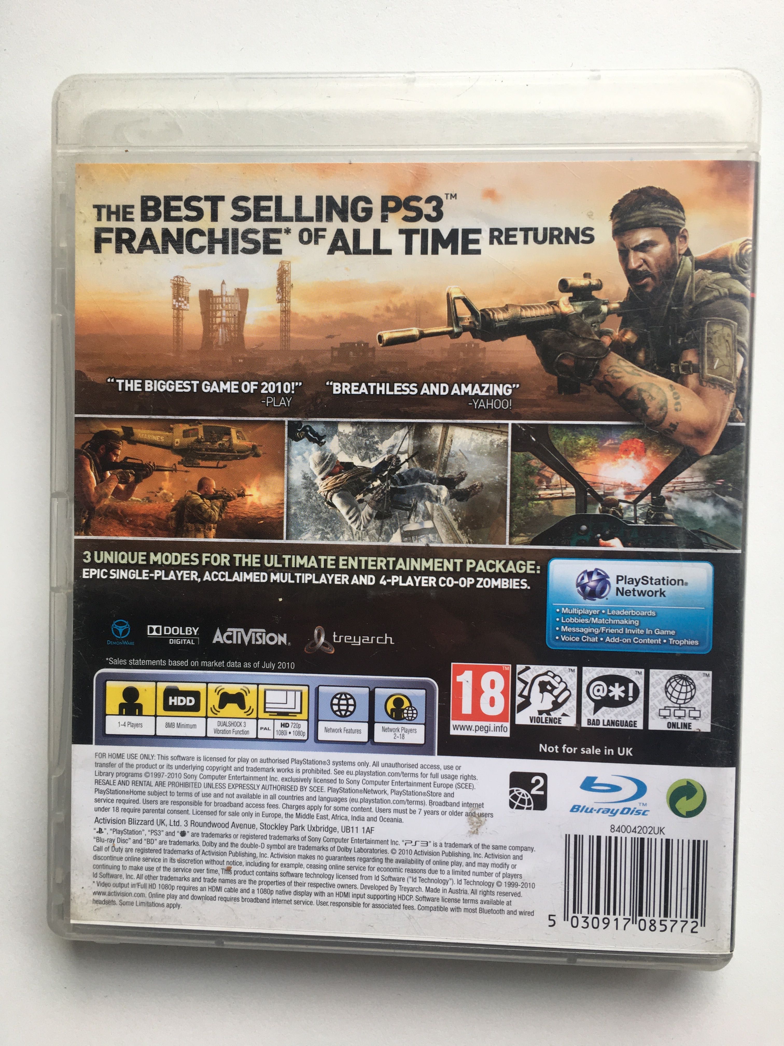 Ps3 Gra CALL OF DUTY BLAC OPS PlayStation 3
