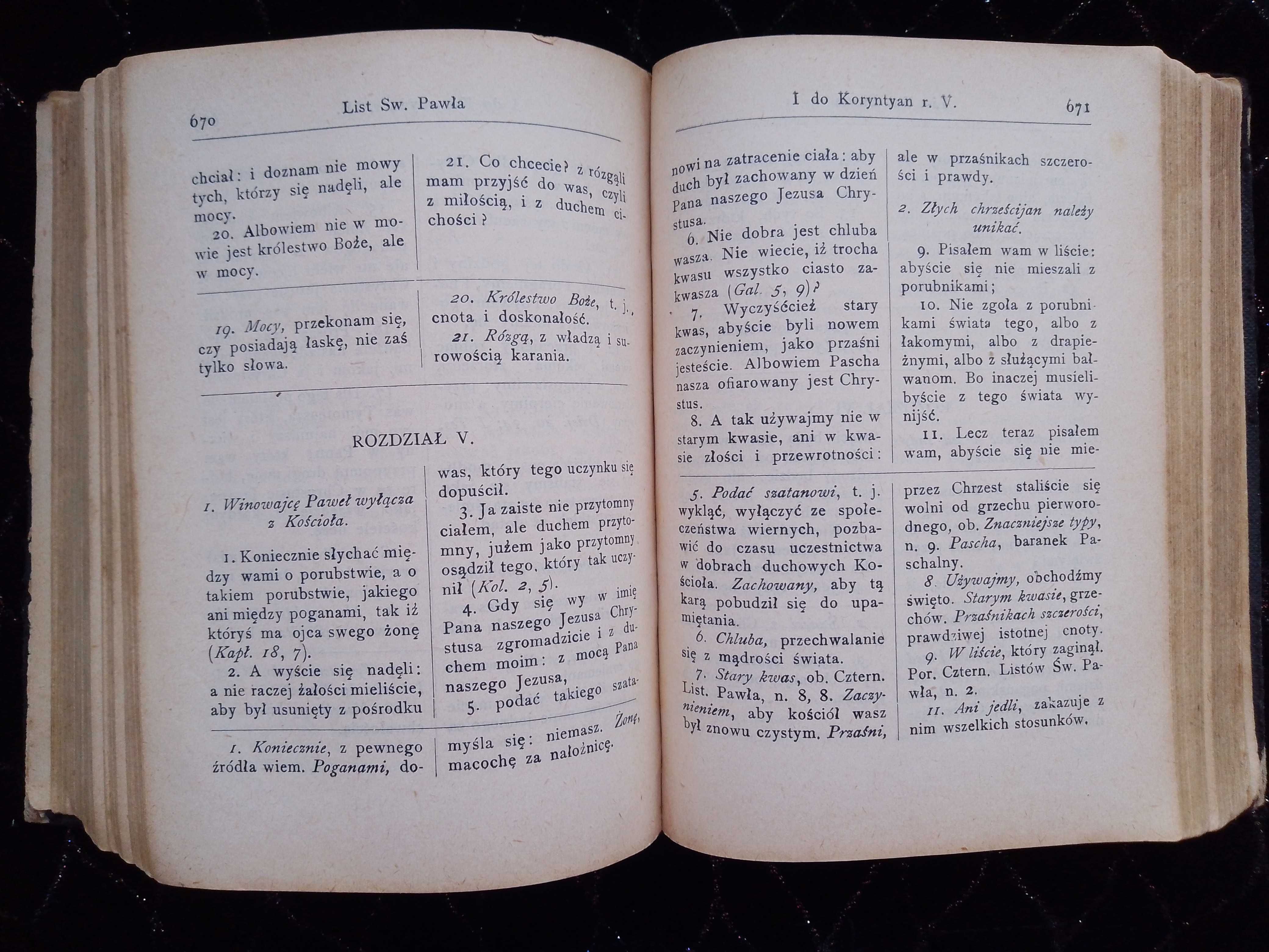 Zabytkowa antyczna niepowtarzalna Biblia  wydanie przedwojenne