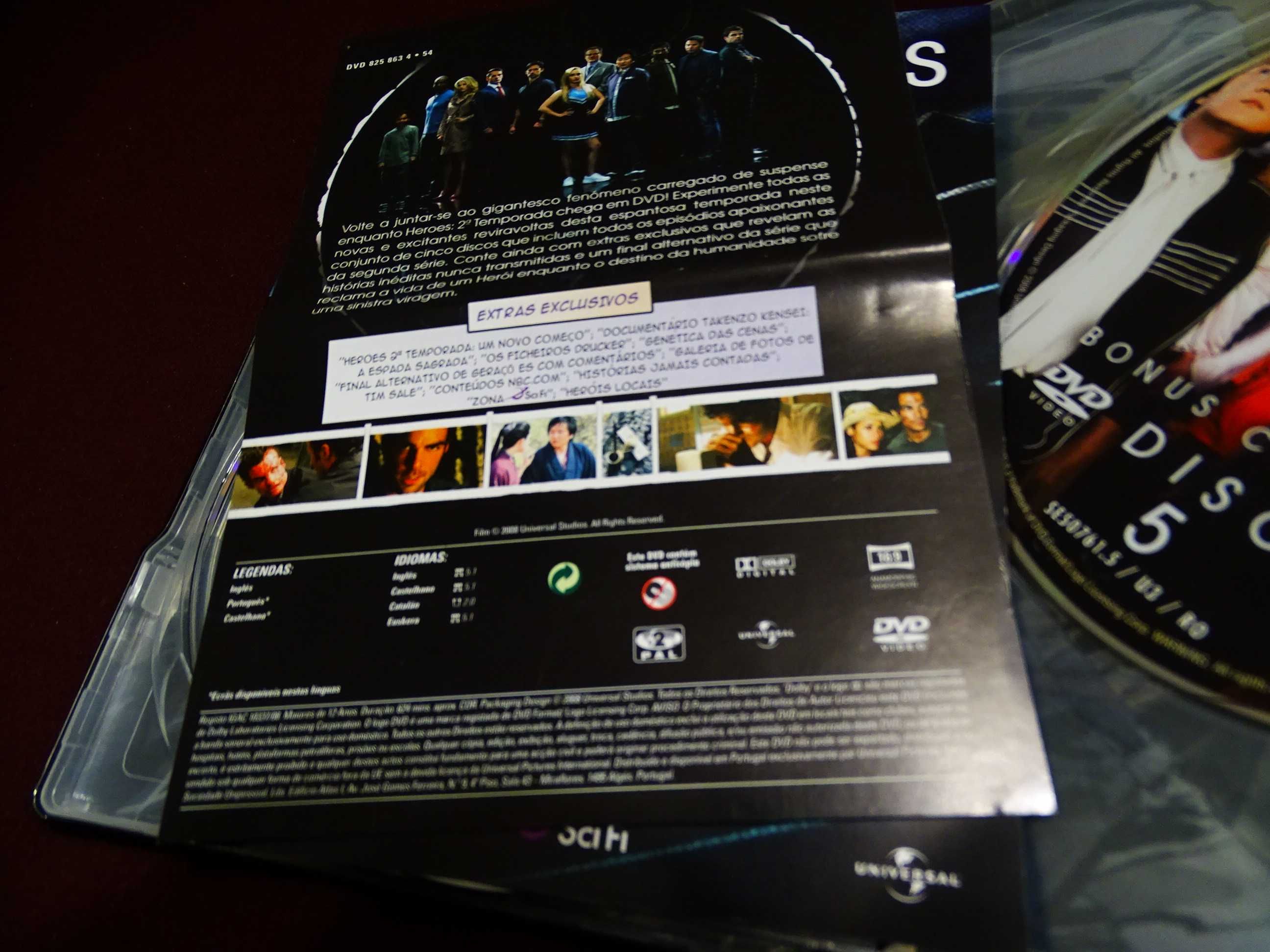 DVD-Heroes/Temporada 2/ESpecial edition-Caixa metalica 5 discos