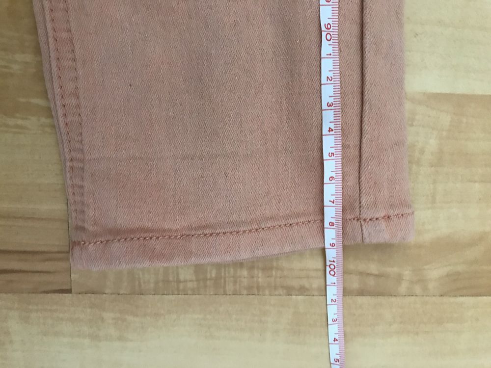 Mamalicious W 28 różowe łososiowe spodnie ciążowe jeansy dżinsy