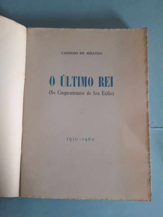 Livro Ref Par 2- O Último Rei - Cardoso de Miranda