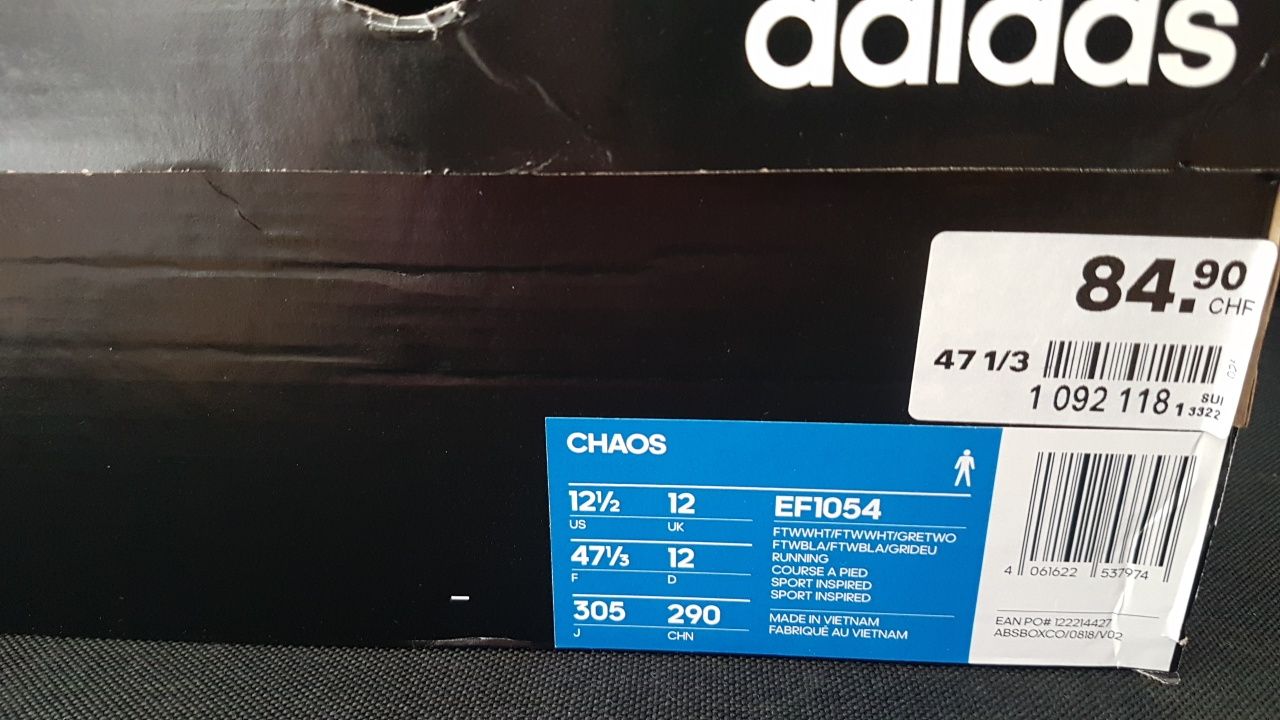 Кроссовки Adidas Chaos 47р,стелька 30см,оригинал.