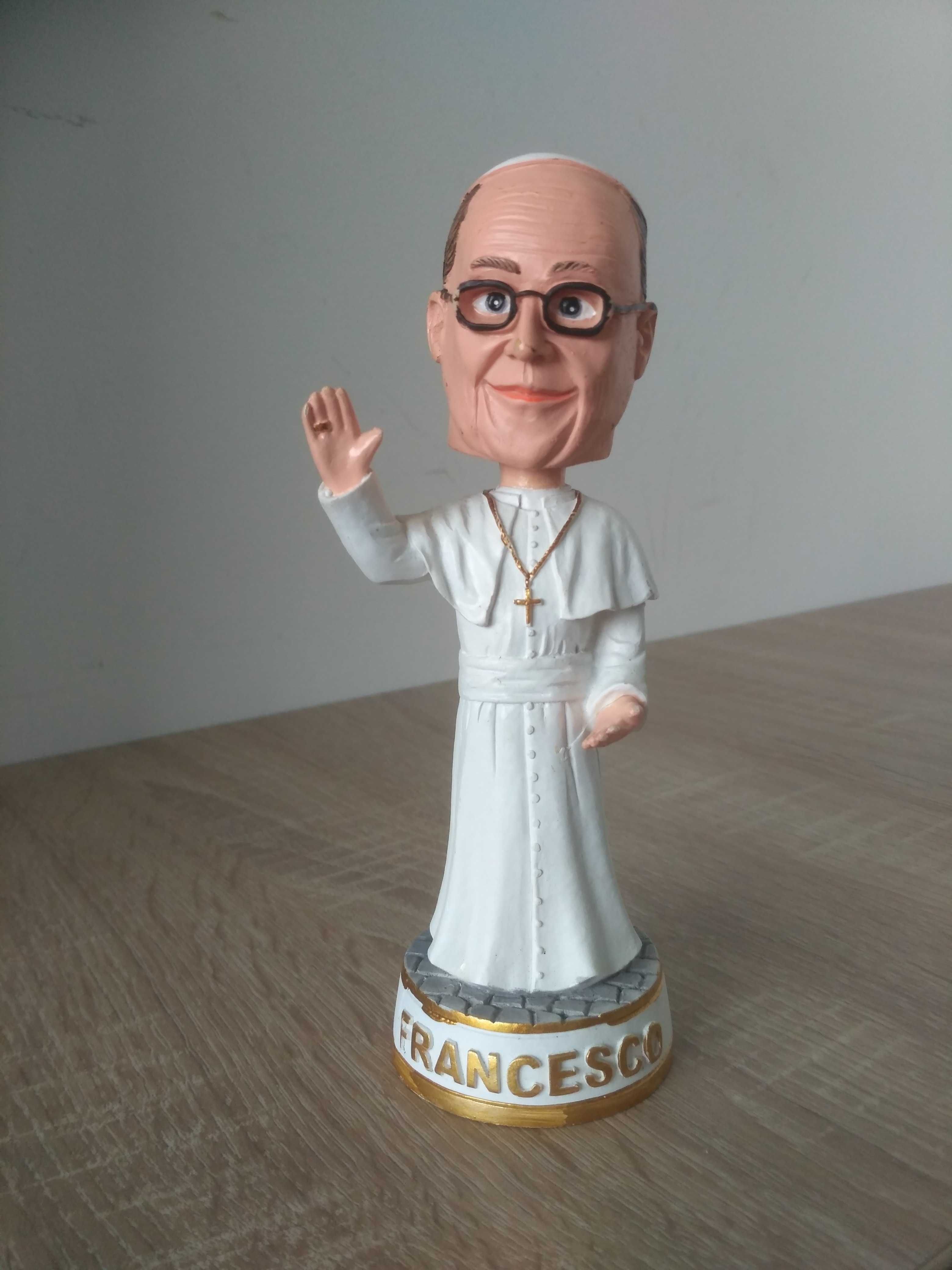 Papież Franciszek FRANCESCO Bobblehead Miniaturowa figurka z żywicy