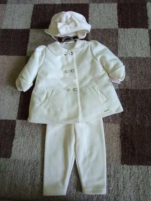 komplet niemowlęcy dla dziewczynki 4 części roz. 74