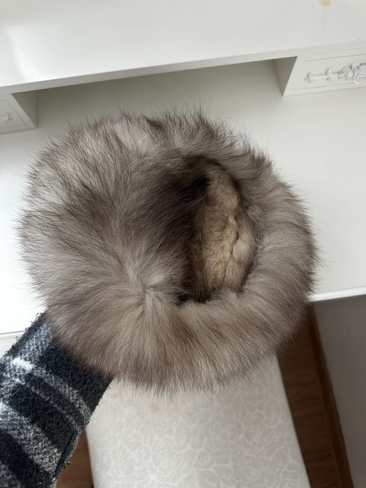 Czapka z lisa stan dobry