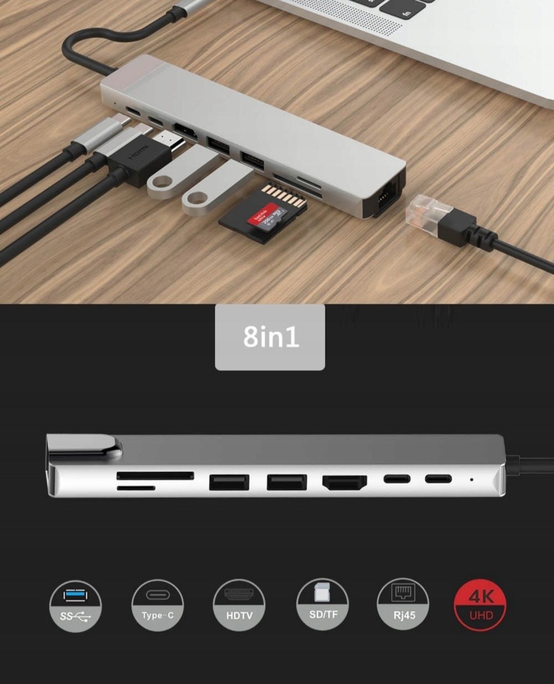 Adapter USB-C 3.1 Thunderbolt 3 Ethernet RJ45