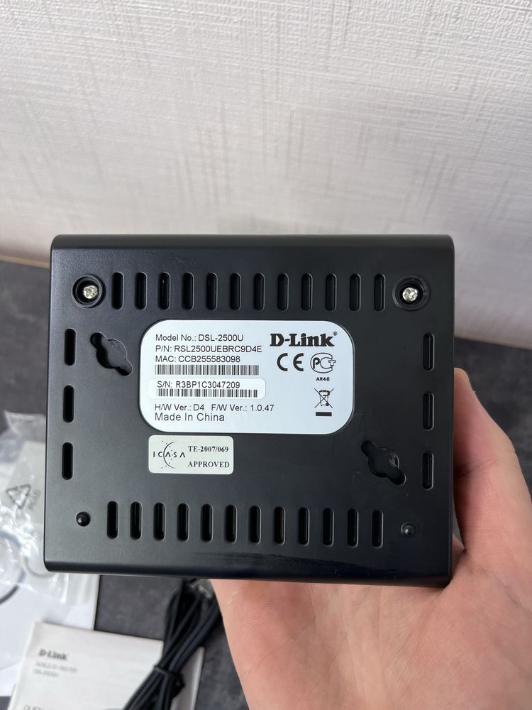 Роутер D-Link DSL-2500U Модем ADSL2+ маршрутизатор