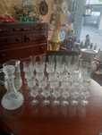 Conjunto de copos de cristal d'arques