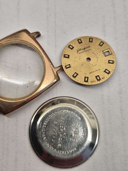 Złota koperta Glashütte Spezimatic Bison + tarcza