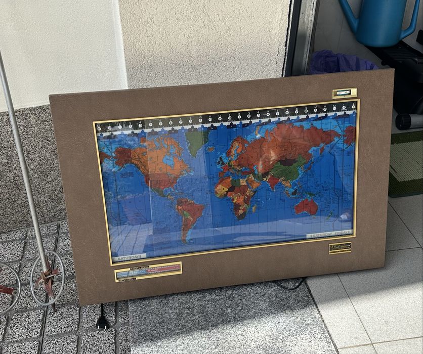 Mapa Mundo Luminoso Dia & Noite – Ideal para parede