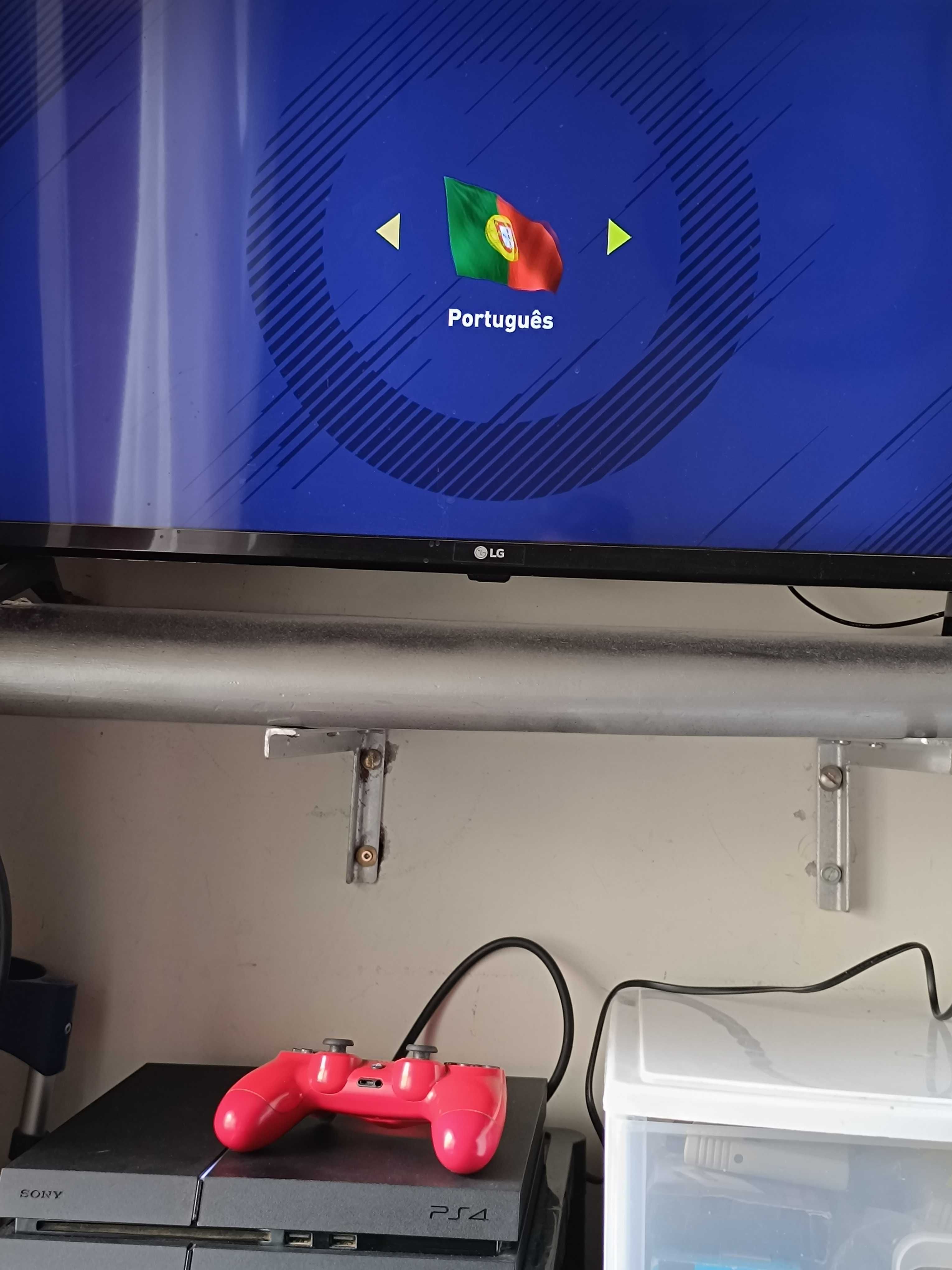 Playstation 4 PS4 Consola 500gb e Comando Vermelho