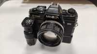 Máquina Fotográfica MINOLTA X-700 c/ lente Minolta MC ROKKOR-PF 58mm