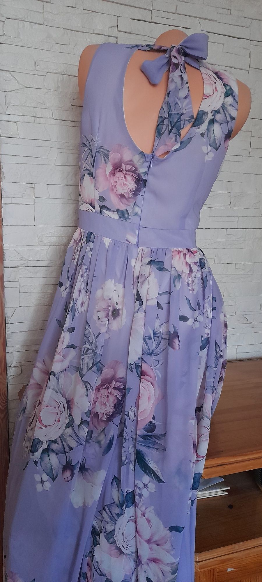 Nowa letnia maxi dluga sukienka suknia Roco 42/44 komunia wesele lilia