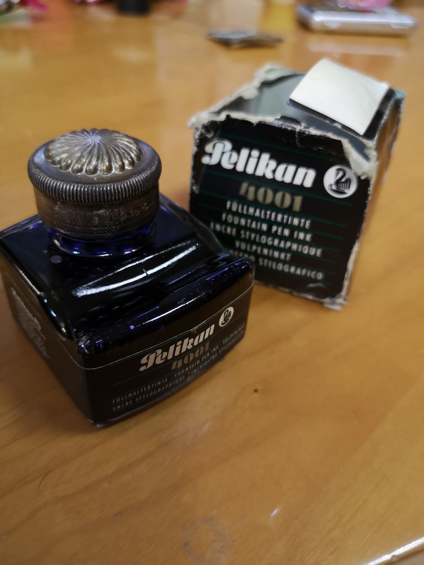 Чернила pelikan 4001. Серебро 925. Италия