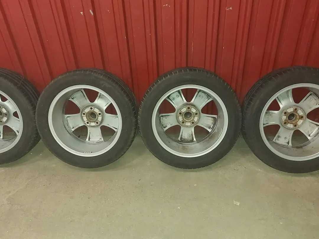 Felgi z oponami tiguan golf 7 5x112 17 7j et45 opony 225/50 otwór 57.1