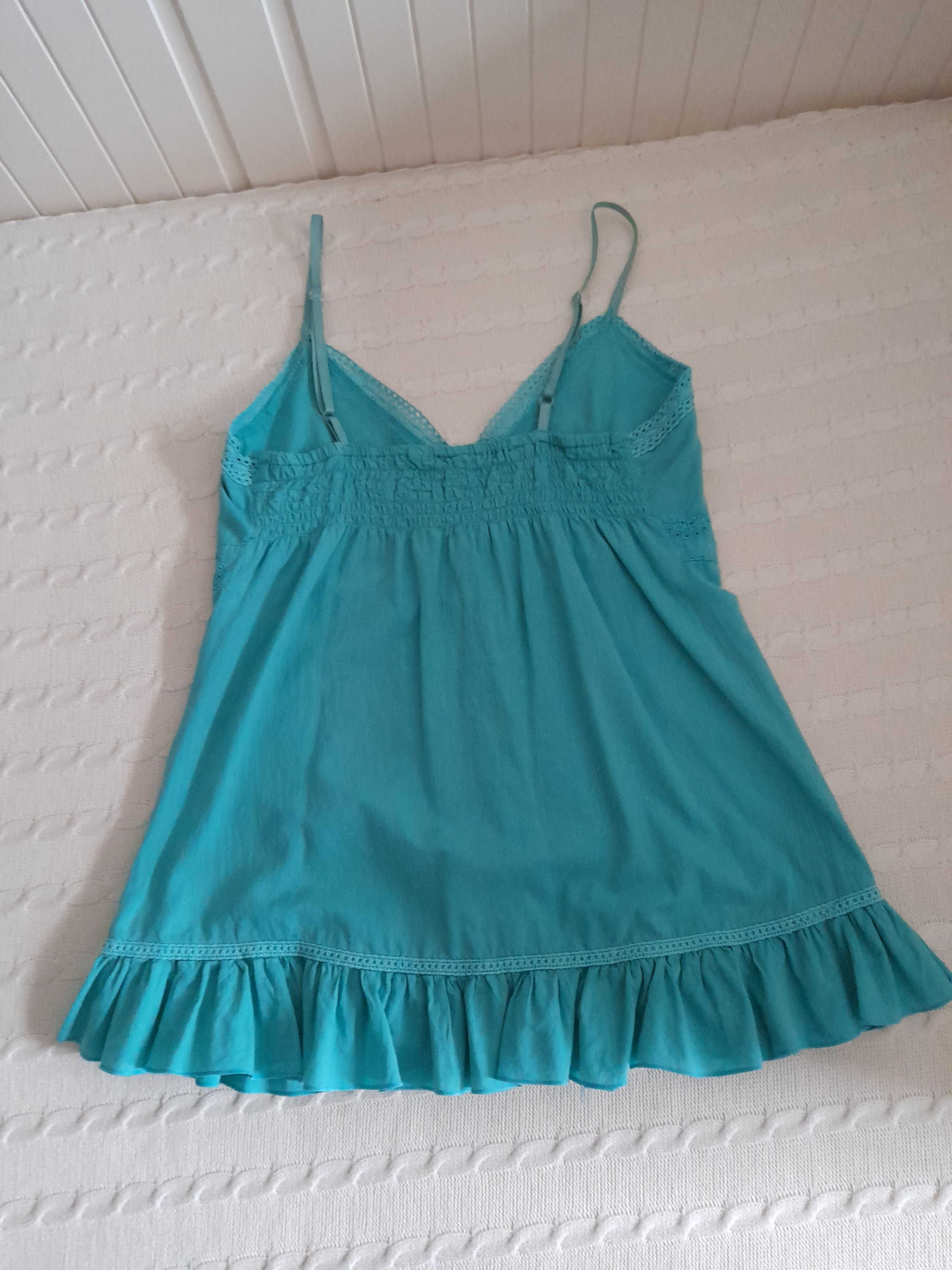 Blusa/Top Verde, Tamanho M, bom estado