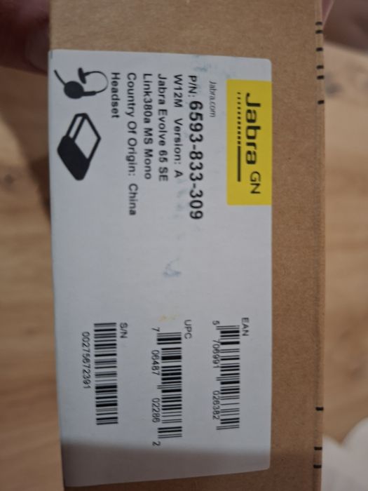 Słuchawki bezprzewodowe nauszne Jabra Evolve 65