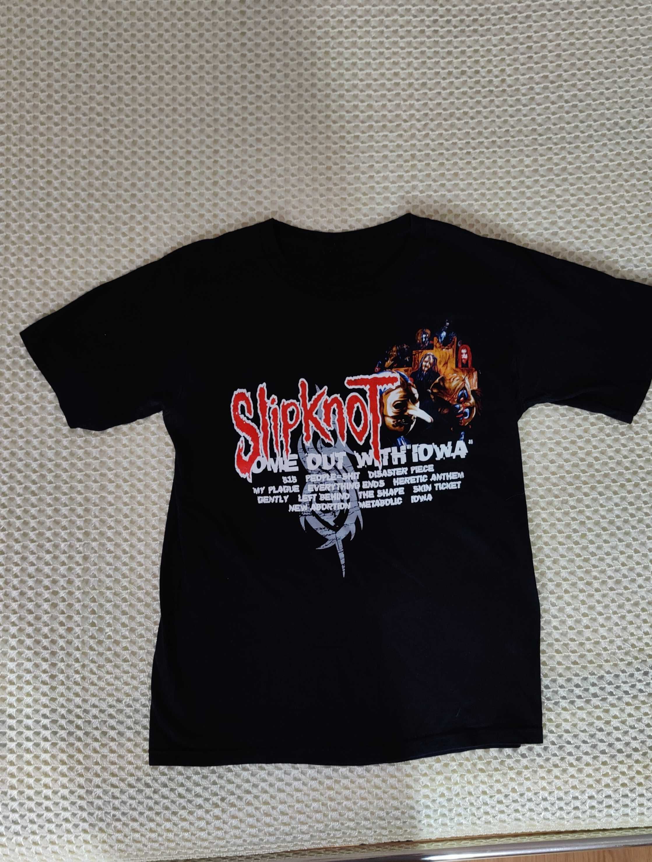 T-shirt metal, musica, banda, slipknot Iowa, tamanho M