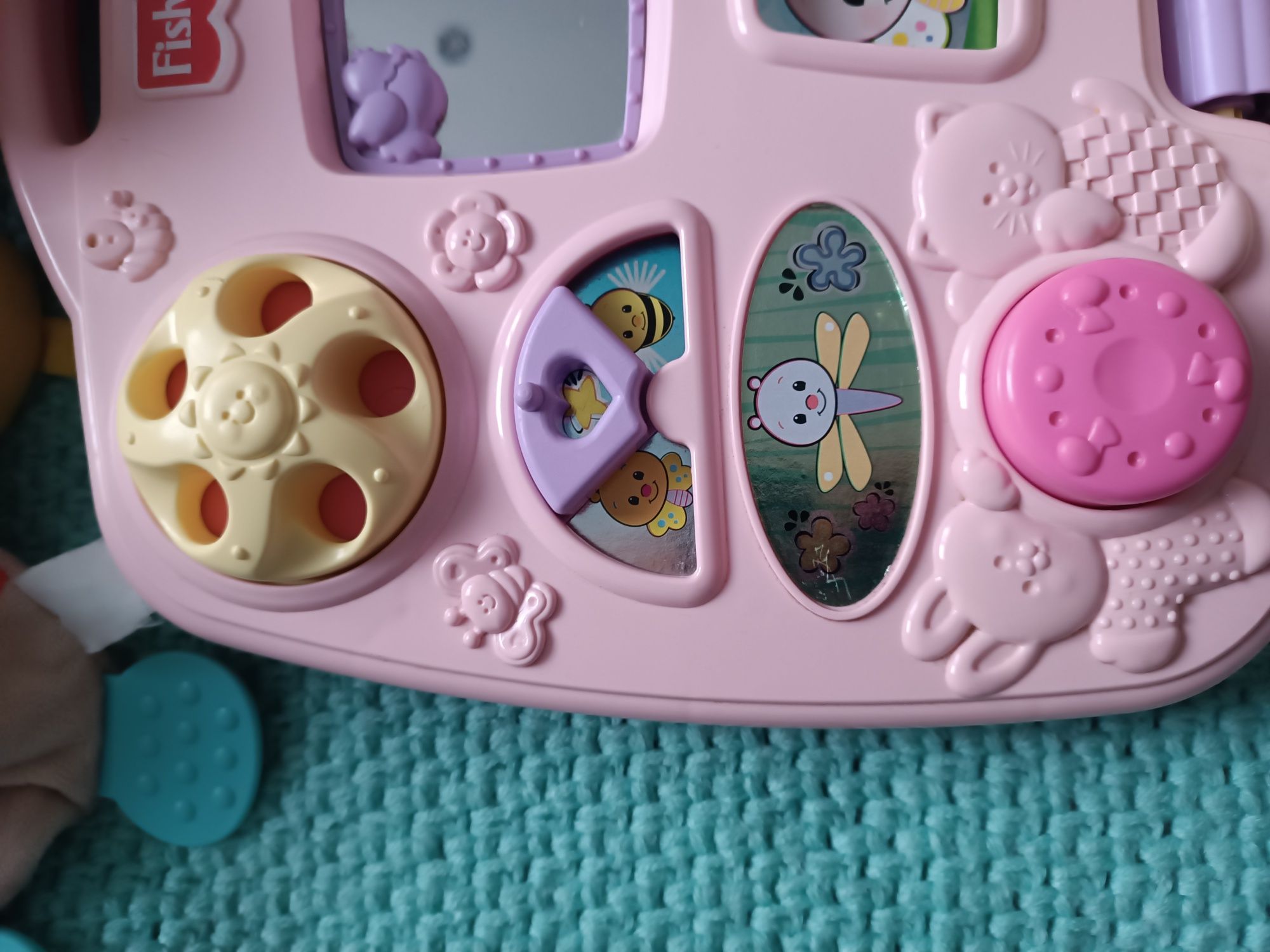 Zestaw zabawek Tablica manipulacyjna fisher Price + inne zabawki