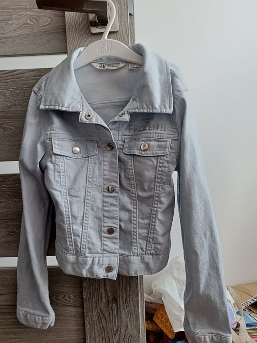 Kurtka jeansowa Kraina Lodu H&M rozm.134